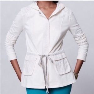 Anthropologie Saturday Sunday Eyelet Hoodie NWT